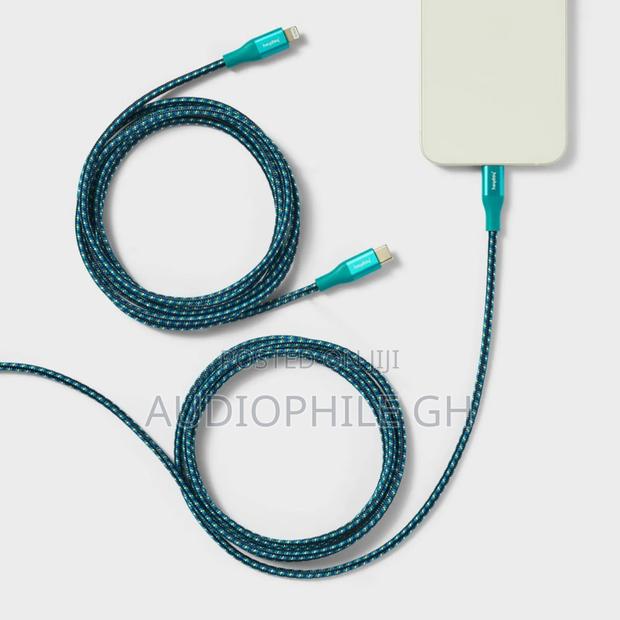 Heyday 6' Lightning to Usb-C Braided Cable 2pk - Ocean Teal · Photo 2