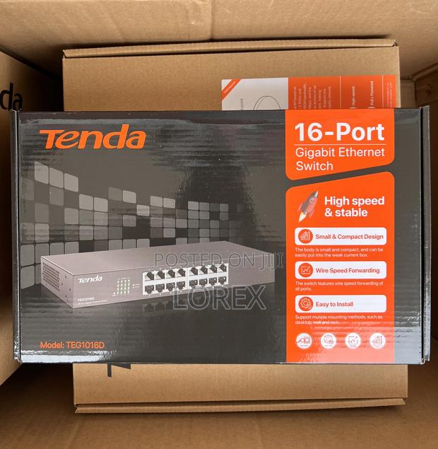 Tenda 16 Port Gigabit Switch Unmanaged Teg1016d · Photo 1