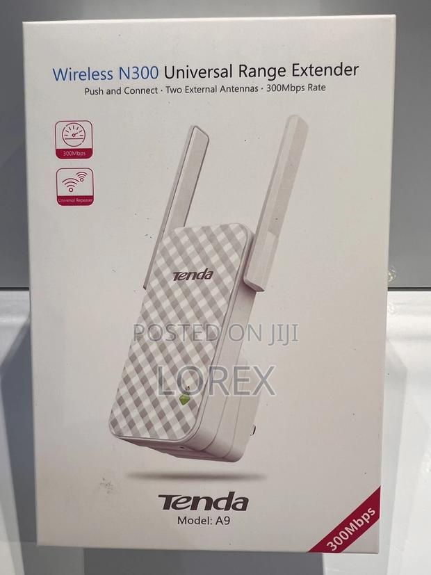 Tenda A9 N300 Universal Wifi Range Extender (No Lan Port) · Photo 1