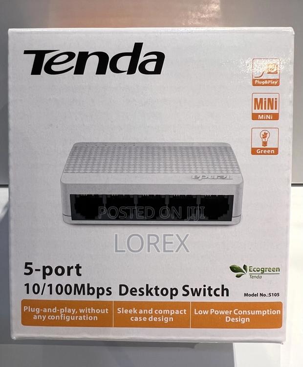 Tenda 5 Port Desktop Switch 10/100mbps S105 · Photo 1