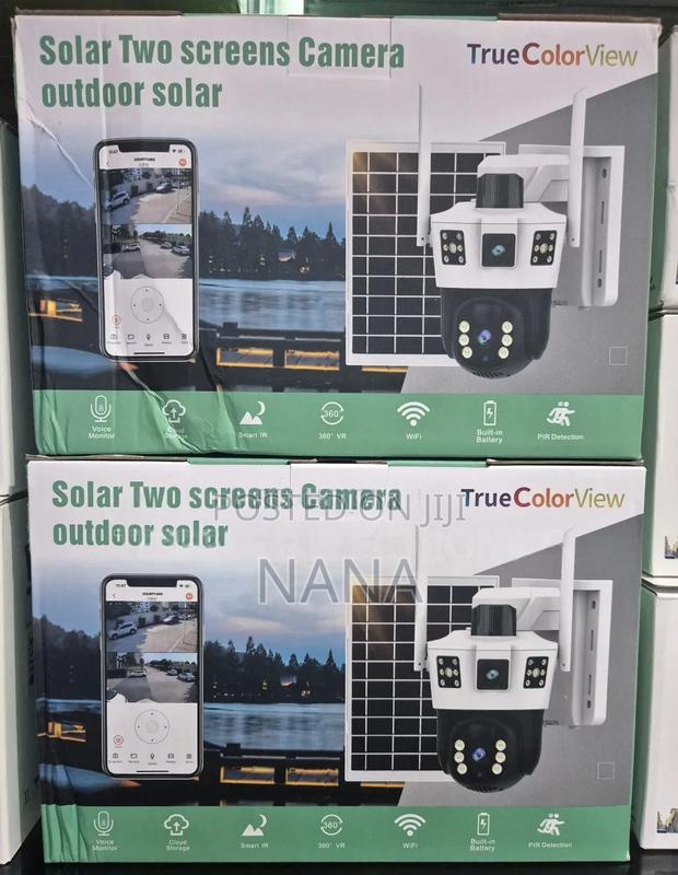 True Color Solar Wireless Dual Cam Security Camera. · Photo 1