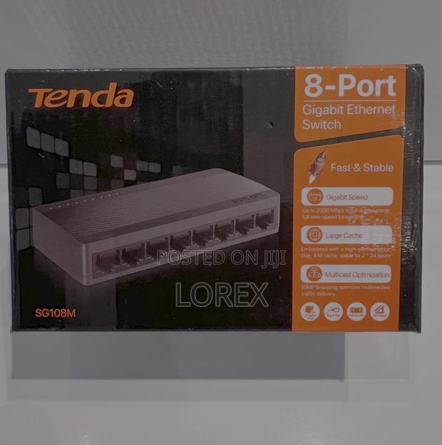 Tenda 8 Port Gigabit Ethernet Switch10/100/1000mbps Sg108m · Photo 1