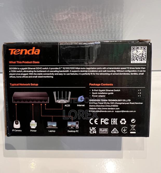 Tenda 8 Port Gigabit Ethernet Switch10/100/1000mbps Sg108m · Photo 2