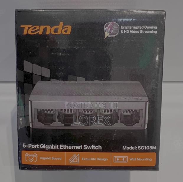 Tenda 5 Port Gigabit Ethernet Switch 10/100/1000 MBPS Sg105m · Photo 1