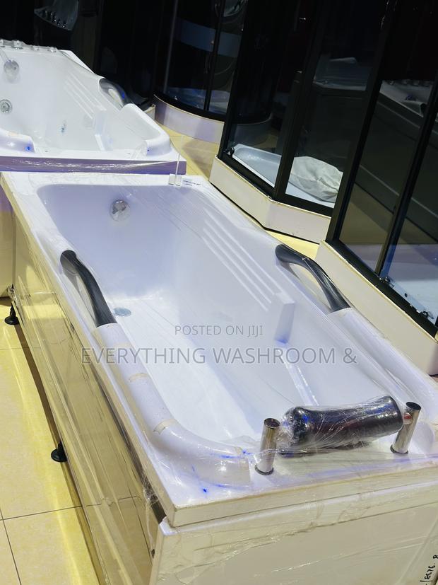 1700mm Straight Bathtub + Memory-Foam Headrest Cushion · Photo 5