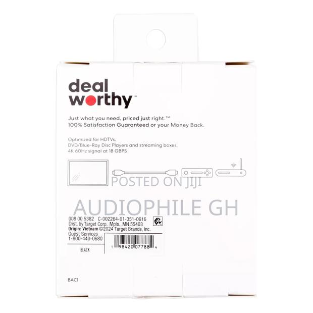 Dealworthy 6 Ft Hdmi High Speed Cable With Ethernet Cable · Photo 3