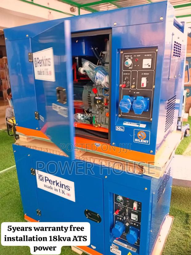 Genuine Obsidian Flow 18kva Perkins Generator Diesel 18kva · Photo 1