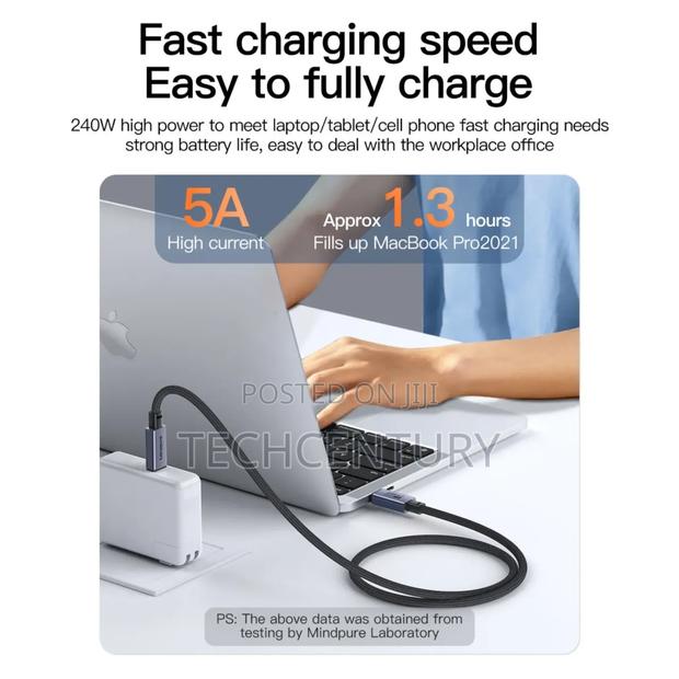 Mindpure Usb4/Thunderbolt 40gbps Transfer Speeds, 240w Cable, 1 Meter. · Photo 6