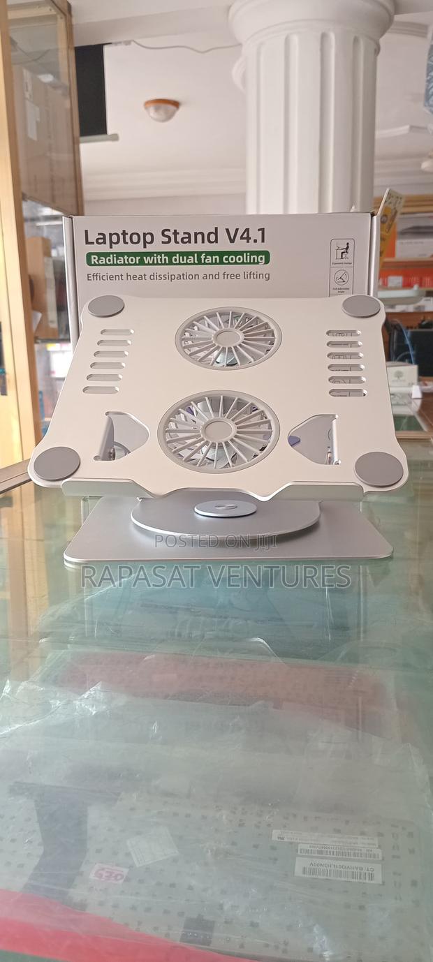 Laptop Rotating Stand With Dual Fan Cooling · Photo 2