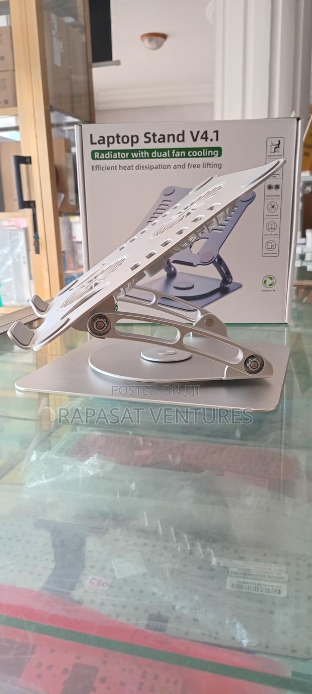 Laptop Rotating Stand With Dual Fan Cooling · Photo 4