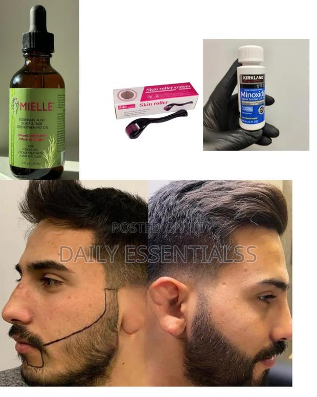 Hairline Beard Fix – Kirkland, Mielle, Derma Roller · Photo 1