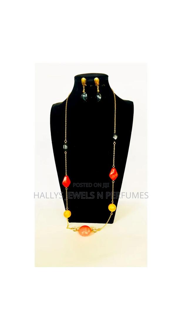 Long Necklace and Earrings Sets, Tarnish-Free · Photo 1