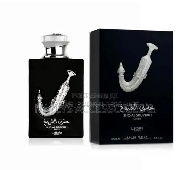 Ishq Al Shuyukh Silver Perfume by Lattafa, 100ml, Men's · Photo 2