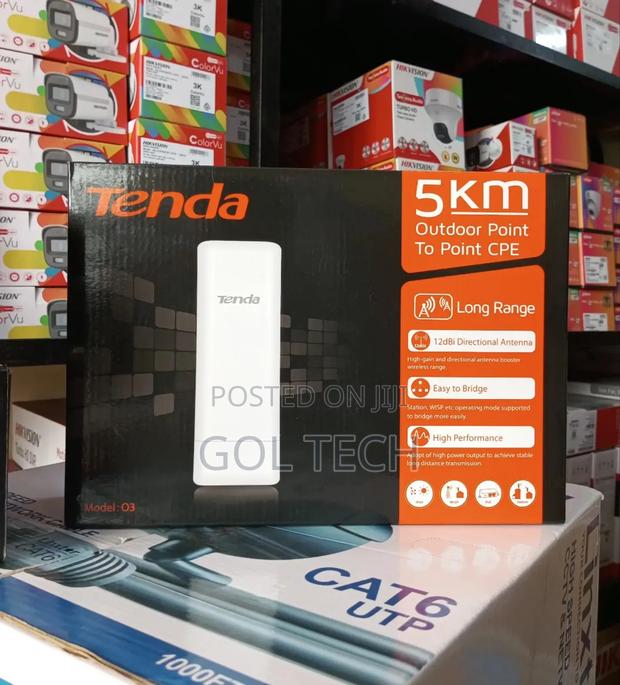 Tenda Outdoor Access Point 5km Point to Point Cpe O3 Radio · Photo 1