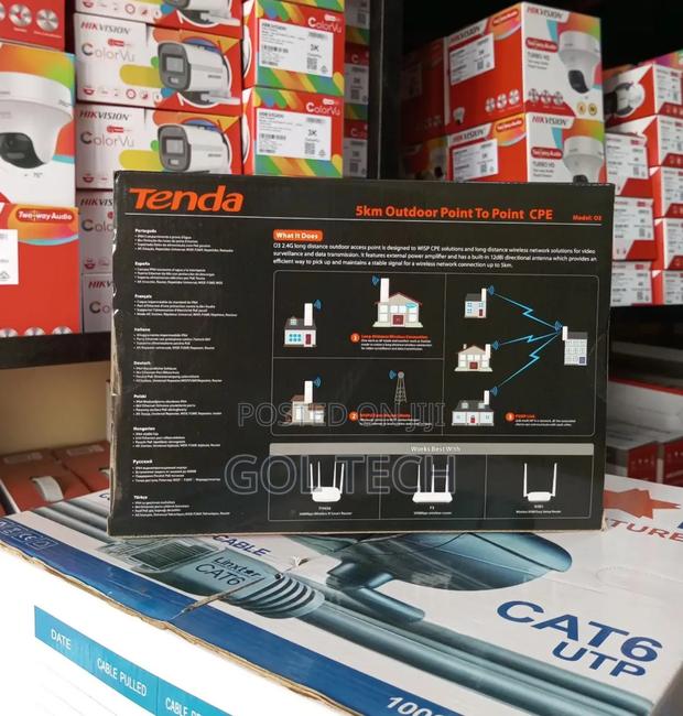 Tenda Outdoor Access Point 5km Point to Point Cpe O3 Radio · Photo 3