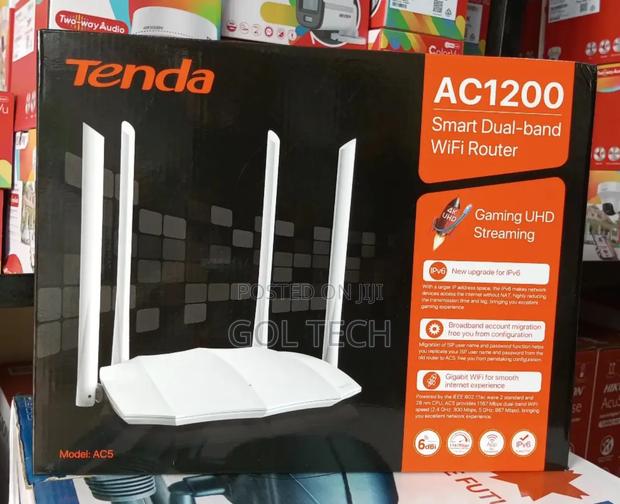 Tenda Ac5 Smart Dual-Band Wifi Router Ac1200 Uhd Streaming · Photo 1