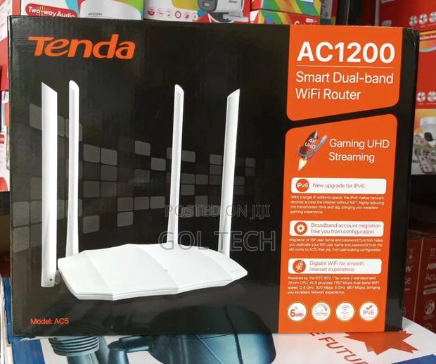 Tenda Ac5 Smart Dual-Band Wifi Router Ac1200 Uhd Streaming · Photo 2