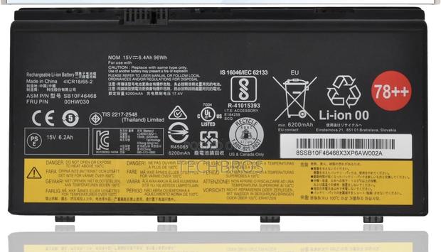 Lenovo 78++ For Thinkpad P70/P71 · Photo 1