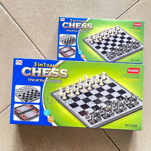 3 in 1 Chess Game (Foldable, Magnetic Board) · Photo 4