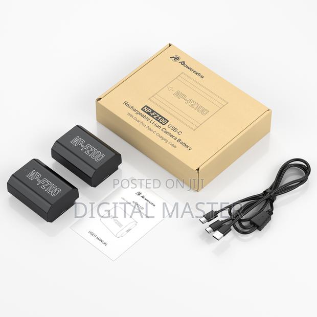 Powerextra 2 Pack Sony Np-fz100 Battery 2500mah (Usb-c) · Photo 1