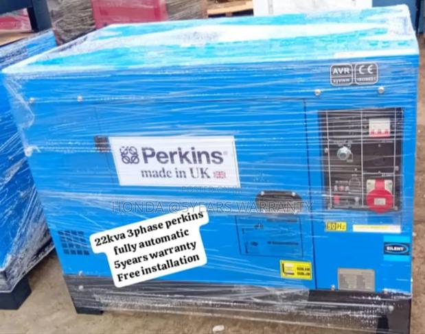 Energy Fluxx 22kva 3phase Perkins Generator Fully Automatic · Photo 1