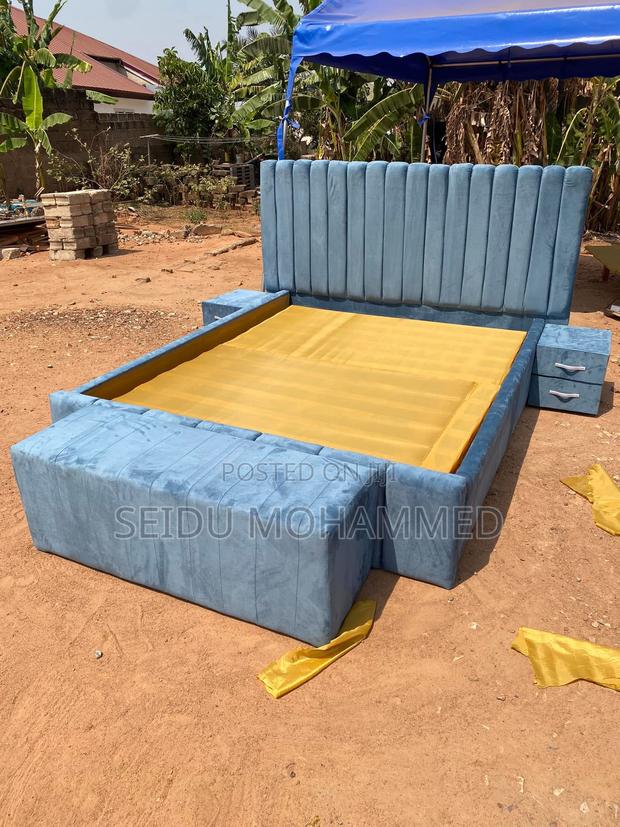 Design Double Bed Frame With 2 Side Withdrawal and Ottoman · Photo 1