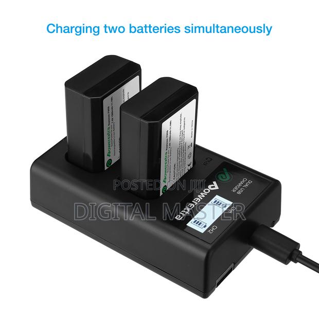Powerextra Np-Fw50 Battery Smart LCD Display Dual Charger · Photo 2