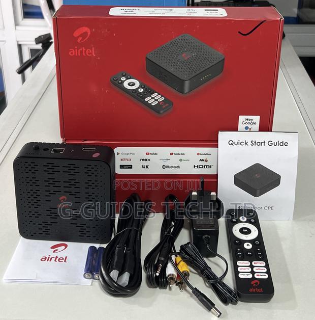 Airtel Android Tv Box D530 + 4g Universal Router 2 In 1 · Photo 1