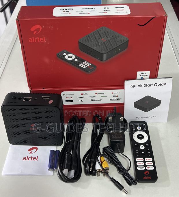 Airtel Android Tv Box D530 + 4g Universal Router 2 In 1 · Photo 2