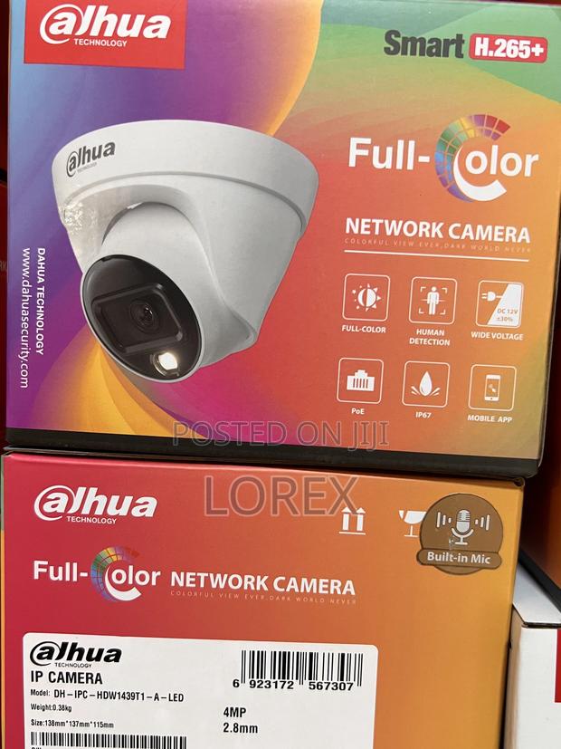 Dahua 4mp Ip Camera Full Color Audio Hdw1439t1-a-Led · Photo 2