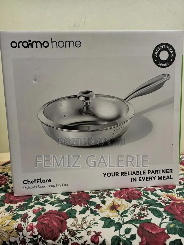 Oraimo Chefflare Durable Premium Stainless Steel Deep Fry Pan · Photo 1