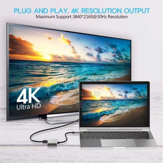 Type -C Hdmi Vga Converter Usb 3.0 Adapter- 87w - Grey · Photo 5