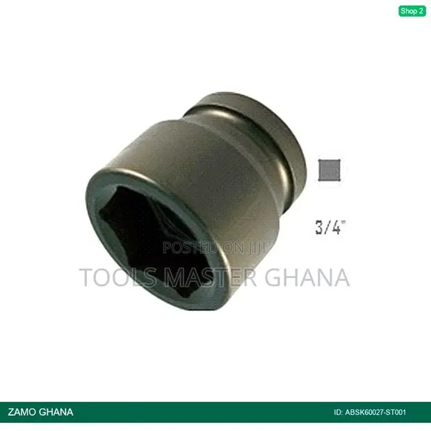 Drive Socket Short 12pt 3/4inch X 27mm - Absk60027-St001 · Photo 1