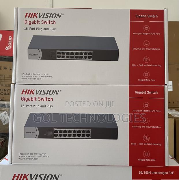 Hikvision 16port Gigabit Switch Ds-3e0516r-0 100/1000 · Photo 1