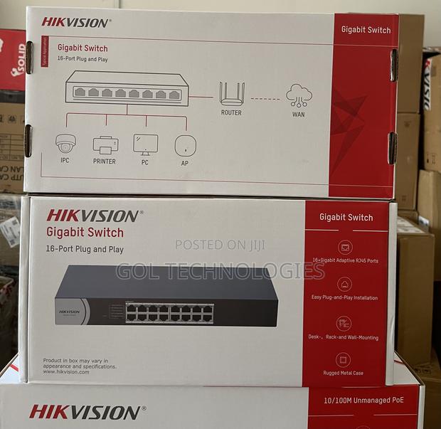 Hikvision 16port Gigabit Switch Ds-3e0516r-0 100/1000 · Photo 2