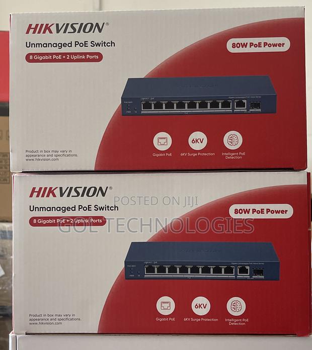 Hikvision Unmanaged Poe Switch Ds-3e0510p Ethernet Switch · Photo 1