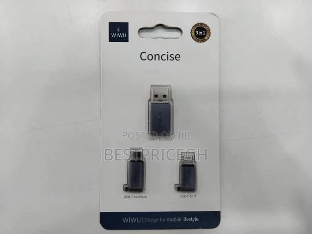 Wiwu Concise 3-in-1 Adapter Pack Grey · Photo 1