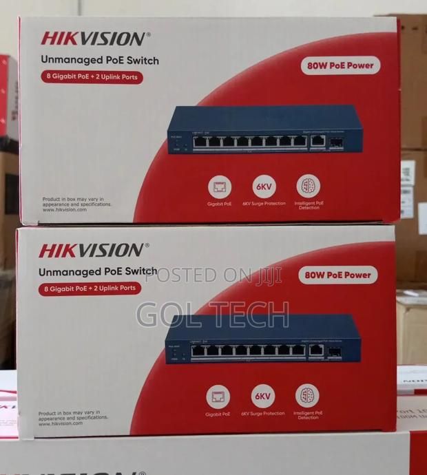 Hikvision 8port Unmanaged Poe Switch Ds-3e051p Switch · Photo 1