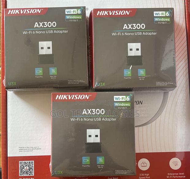 Hikvision Wifi Usb Adapter Ax300 Wi-fi 6 Nano Usb Adapter · Photo 1