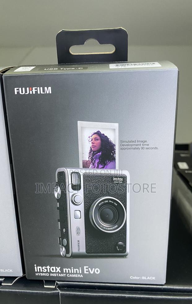 Fujifilm Instax Mini Evo Hybrid Instant Camera (Black) · Photo 1
