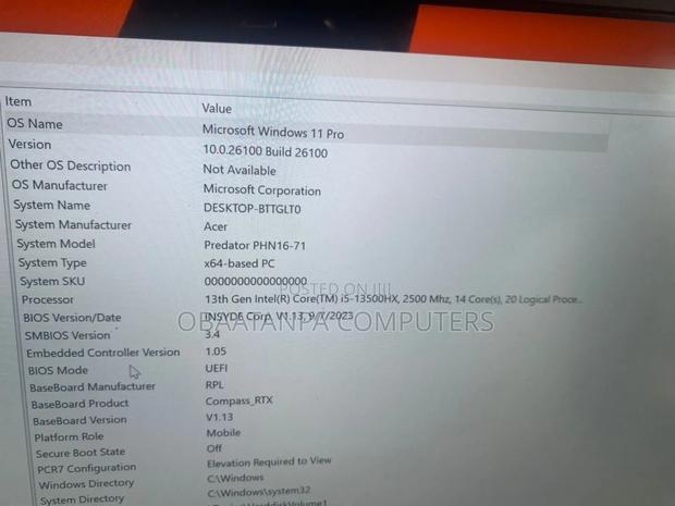 Laptop Acer Predator Helios 16 16GB Intel Core I5 SSD 512GB · Photo 6
