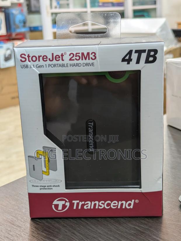 Transcend 4tb USB 3.1 Storejet Portable Hard Drive · Photo 1