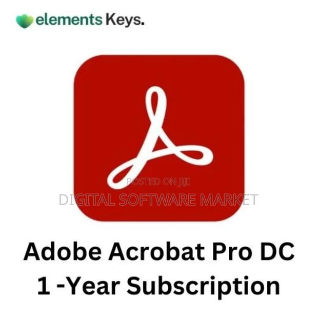 Adobe Acrobat Pro Dc (1-Year Subscription) Pc/Mac · Photo 1