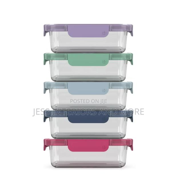 Ello Duraglass 5-Pack Glass Food Storage Containers · Photo 1