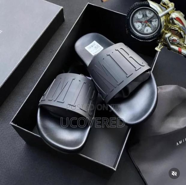 Amiri Open Toe Shower Slip on Slides/Slippers · Photo 1