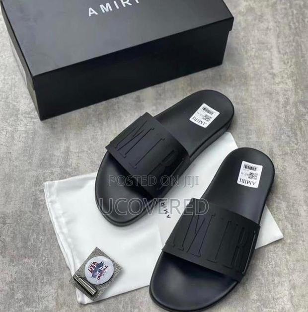 Amiri Open Toe Shower Slip on Slides/Slippers · Photo 3