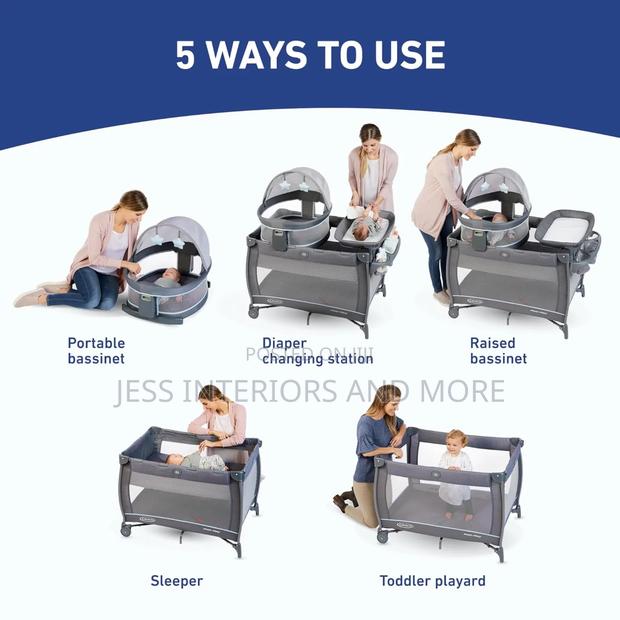 Baby Cot (Graco Pack 'N Play Dome Lx Playard Travel Crib) · Photo 2