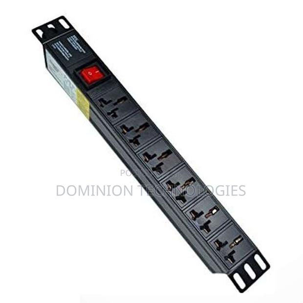 6 Ways Power Distribution Unit, Rack C19, Black,Pdu-1u-M6-K · Photo 1