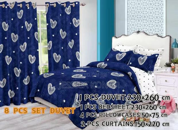 8pcs Duvet With Curtains Set(King Size) · Photo 1