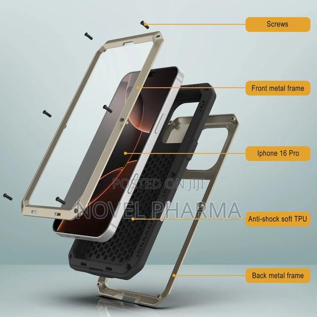 Heavy Duty Armour Case for iPhone 16pro Max (Black) · Photo 3